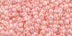 Toho 11/0 Round Japanese Seed Bead, TR11-290, Transparent Luster Rose