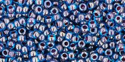 Toho 11/0 Round Japanese Seed Bead, TR11-294, Inside Color Blue Raspberry