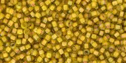 Toho 11/0 Round Japanese Seed Bead, TR11-302, Inside Color Jonquil/Apricot Lined
