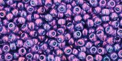 Toho 11/0 Round Japanese Seed Bead, TR11-327, Gold Luster Lavender