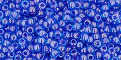 Toho 11/0 Round Japanese Seed Bead, TR11-361, Inside Color Dark Aqua/Violet Lined