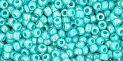 Toho 11/0 Round Japanese Seed Bead, TR11-413, Opaque AB Turquoise