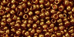 Toho 11/0 Round Japanese Seed Bead, TR11-421, Gold Luster Transparent Pink