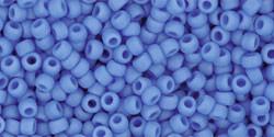 Toho 11/0 Round Japanese Seed Bead, TR11-43DF, Opaque Frost Cornflower