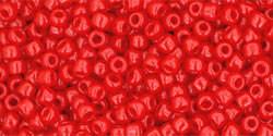 Toho 11/0 Round Japanese Seed Bead, TR11-45A, Opaque Cherry