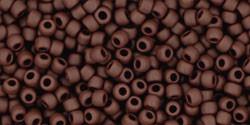 Toho 11/0 Round Japanese Seed Bead, TR11-46F, Opaque Frost Oxblood