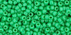 Toho 11/0 Round Japanese Seed Bead, TR11-47D, Opaque Shamrock