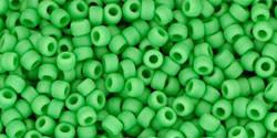 Toho 11/0 Round Japanese Seed Bead, TR11-47F, Opaque Frost Mint Green