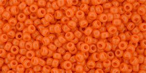 Toho 11/0 Round Japanese Seed Bead, TR11-50A, Opaque Bright Orange