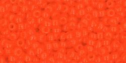 Toho 11/0 Round Japanese Seed Bead, TR11-50, Opaque Sunset Orange