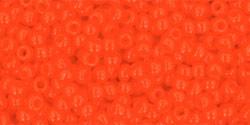 Toho 11/0 Round Japanese Seed Bead, TR11-50, Opaque Sunset Orange