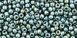 Toho 11/0 Round Japanese Seed Bead, TR11-512, Galvanized Blue Haze