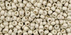 Toho 11/0 Round Japanese Seed Bead, TR11-558F, Matte Galvanized Khaki, 13 grams