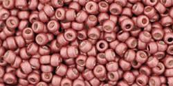 Toho 11/0 Round Japanese Seed Bead, TR11-564F, Matte Galvanized Cabernet