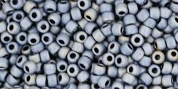 Toho 11/0 Round Japanese Seed Bead, TR11-612, Matte Color Gun Metal