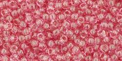 Toho 11/0 Round Japanese Seed Bead, TR11-621, Transparent French Rose