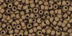 Toho 11/0 Round Japanese Seed Bead, TR11-702, Matte Color Dark Copper, 13 grams