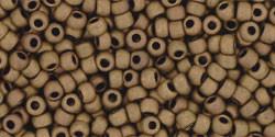 Toho 11/0 Round Japanese Seed Bead, TR11-702, Matte Color Dark Copper