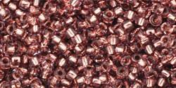 Toho 11/0 Round Japanese Seed Bead, TR11-746, Copper Lined Light Amethyst