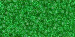 Toho 11/0 Round Japanese Seed Bead, TR11-7, Transparent Peridot