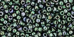 Toho 11/0 Round Japanese Seed Bead, TR11-89, Metallic Moss