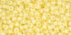 Toho 11/0 Round Japanese Seed Bead, TR11-902, Ceylon Lemon Chiffon