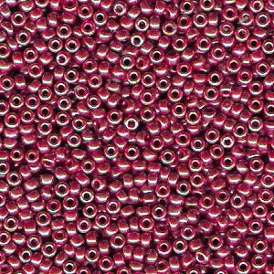 Miyuki 11 Round Seed Bead, 11-425, Opaque Burgundy, 13 grams