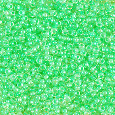 Miyuki 11 Round Seed Bead, 11-1120, Luminous Mint Green, 13 grams