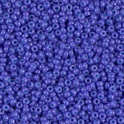 Miyuki 11 Round Seed Bead, 11-1477, Dyed Opaque Bright Purple