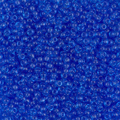 Miyuki 11 Round Seed Bead, 11-150, Transparent Sapphire, 13 grams