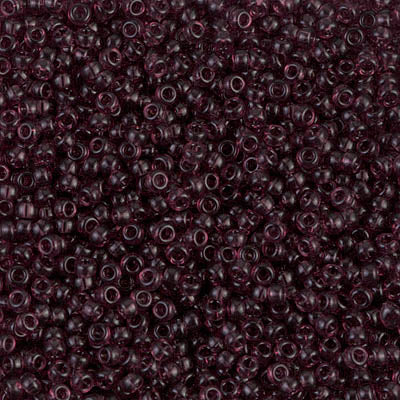 Miyuki 11 Round Seed Bead, 11-153, Dark Smoky Amethyst, 13 grams