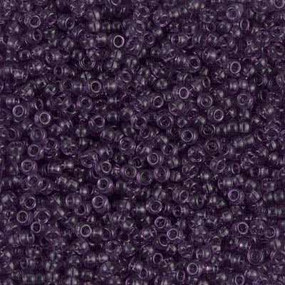 Miyuki 11 Round Seed Bead, 11-157, Transparent Amethyst, 13 grams