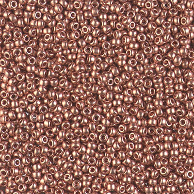 Miyuki 11 Round Seed Bead, 11-187, Copper Plated, 13 grams