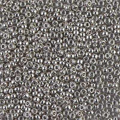 Miyuki 11 Round Seed Bead,11-0194, Palladium Plated, 13 grams