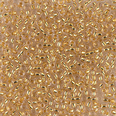 Miyuki 11 Round Seed Bead, 11-195, 24kt Gold Lined Crystal, 13 grams