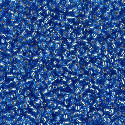 Miyuki 11 Round Seed Bead, 11-19, Silver Lined Sapphire, 13 grams