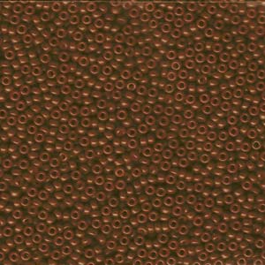 Miyuki 11 Round Seed Bead,11-2043, Dyed Chocolate Brown, 13 grams