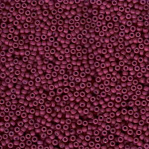 Miyuki 11 Round Seed Bead,11-2047, Dyed Wine, 13 grams