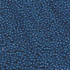 Miyuki 11 Round Seed Bead,11-2051, Dyed Dark Teal Blue, 13 grams