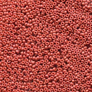 Miyuki 11 Round Seed Bead,11-2315, Matte Opaque Terra Cotta, 13 grams