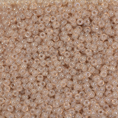 Miyuki 11 Round Seed Bead, 11-2370, Ivory Peach Alabaster Luster