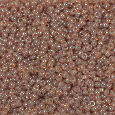 Miyuki 11 Round Seed Bead, 11-2371, Peach Blush Alabaster Luster