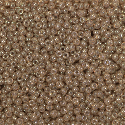 Miyuki 11 Round Seed Bead, 11-2372, Sansy Brown Alabaster Luster