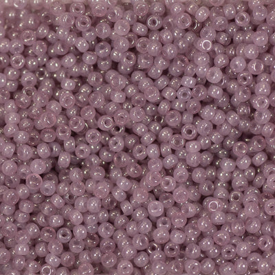 Miyuki 11 Round Seed Bead, 11-2373, Rosey Mauve Alabaster Luster