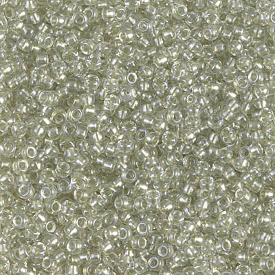 Miyuki 11 Round Seed Bead, 11-2604, Sparkling Celery Lined Crystal AB, 13 grams