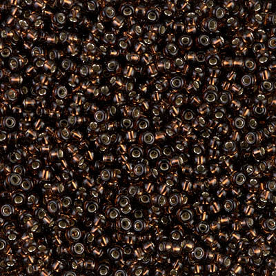 Miyuki 11 Round Seed Bead, 11-29, Silver Lined Root Beer, 13 grams
