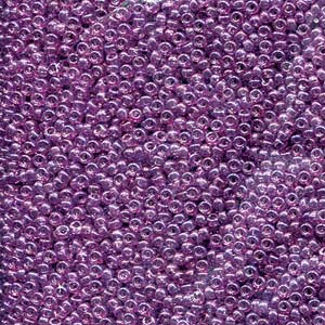 Miyuki 11 Round Seed Bead, 11-316, Light Amethyst Gold Luster, 13 grams