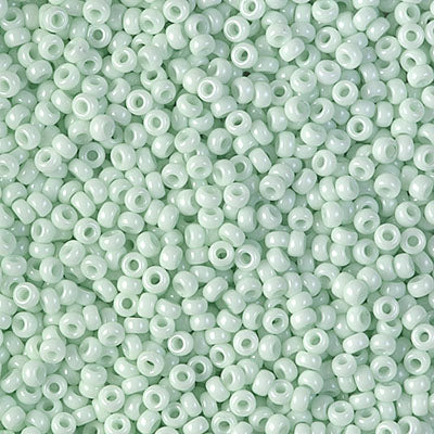 Miyuki 11 Round Seed Bead, 11-3318, Opaque Light Mint, 13 grams