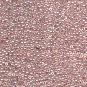 Miyuki 11 Round Seed Bead, 11-365, Light Shell Pink Luster, 13 grams