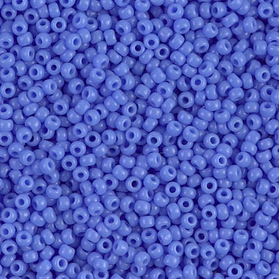 Miyuki 11 Round Seed Bead, 11-417L, Opaque Periwinkle, 13 grams